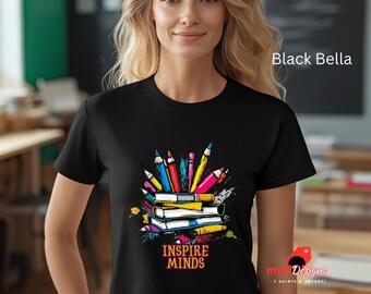 Pop Art Teacher T-Shirt: Inspire Minds, Back To School Gift