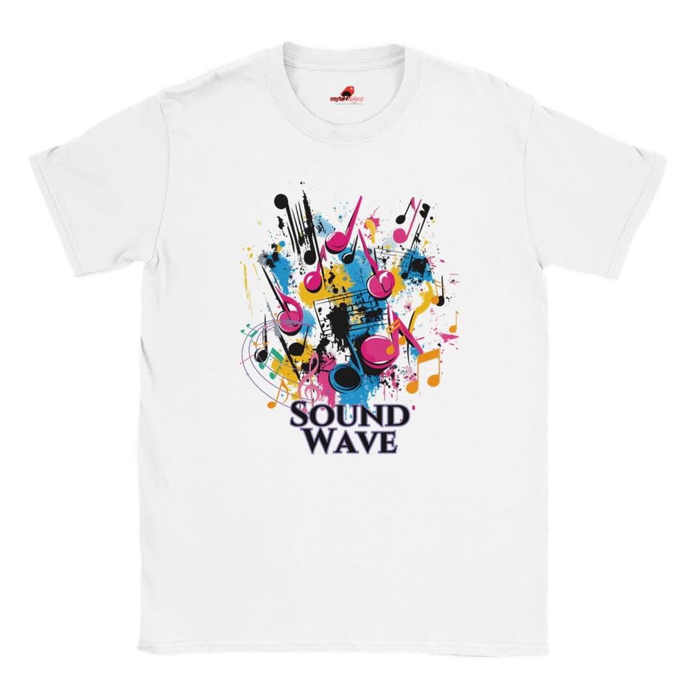 Sound Wave Pop Art T-shirt: Retro Music Lover Graphic Tee - Etsy