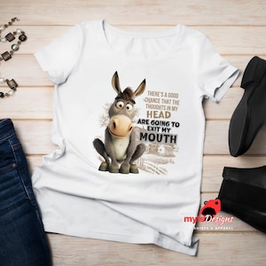 Funny Donkey T-shirt, Funny Shirt, Humour Shirt, Gift shirts, Unisex shirts, Animal lovers