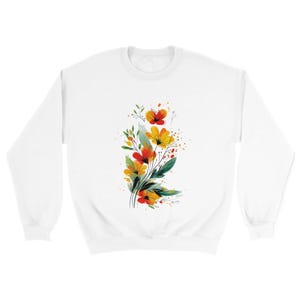 Floral Print Sweatshirt: Women&#39;s Cozy Pullover