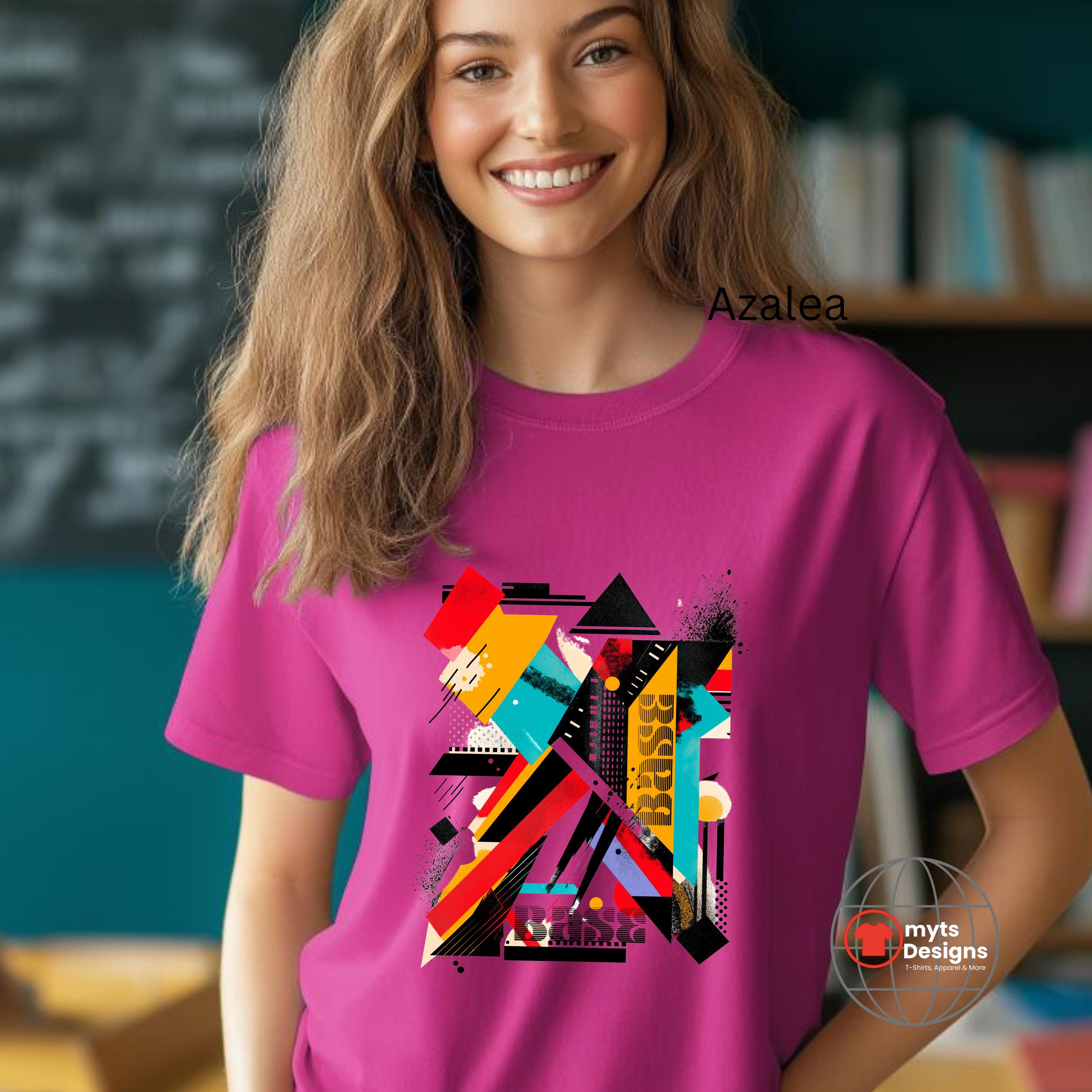 Abstract Geometric Art T-shirt – Colorful Modern Streetwear Tee - Etsy