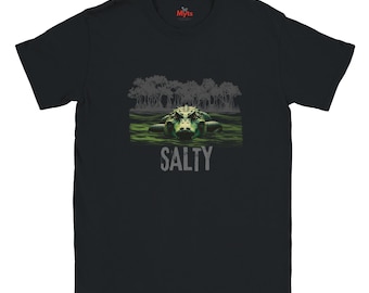 Salty Crocodile T-Shirt: Fierce Alligator Wildlife Graphic Tee