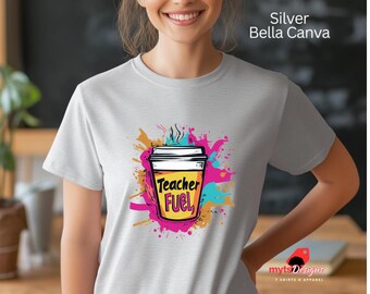 Pop Art Teacher Fuel T-Shirt: Colorful School Gift