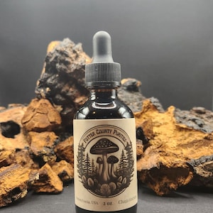 2oz Chaga Mushroom Tincture *double extracted