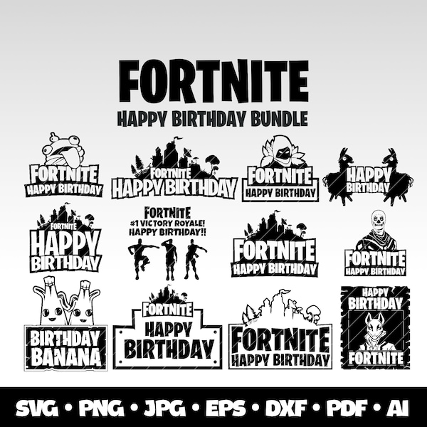 Gaming Birthday Fort Gaming Svg Bundle Gift Idea Fort Shirt F-Nite Clipart Svg Battle Royale Svg Victory Royale Svg Kid Birthday Gamer Gift