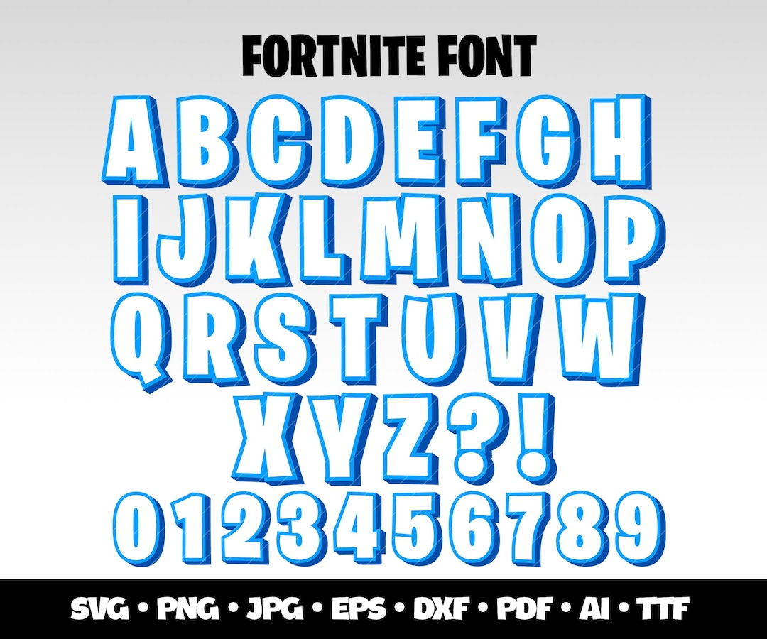 Fort Gaming Font Svg Bundle F-nite Letters F-nite Clipart Svg F-nite ...