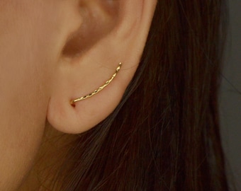 Kolczyki wspinaczkowe ze stali nierdzewnej: nowoczesne, minimalistyczne kolczyki