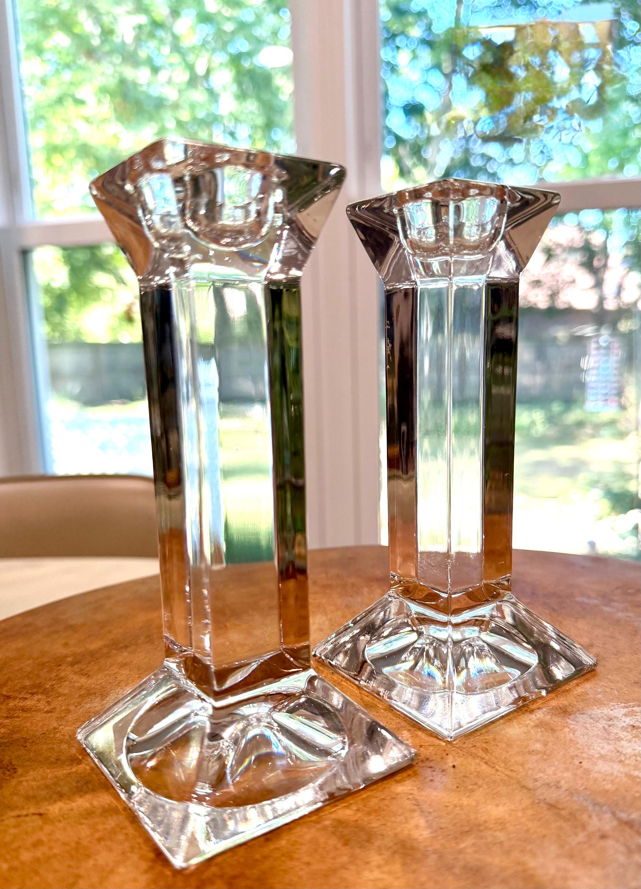 Villeroy and Boch Crystal Candlesticks - Etsy