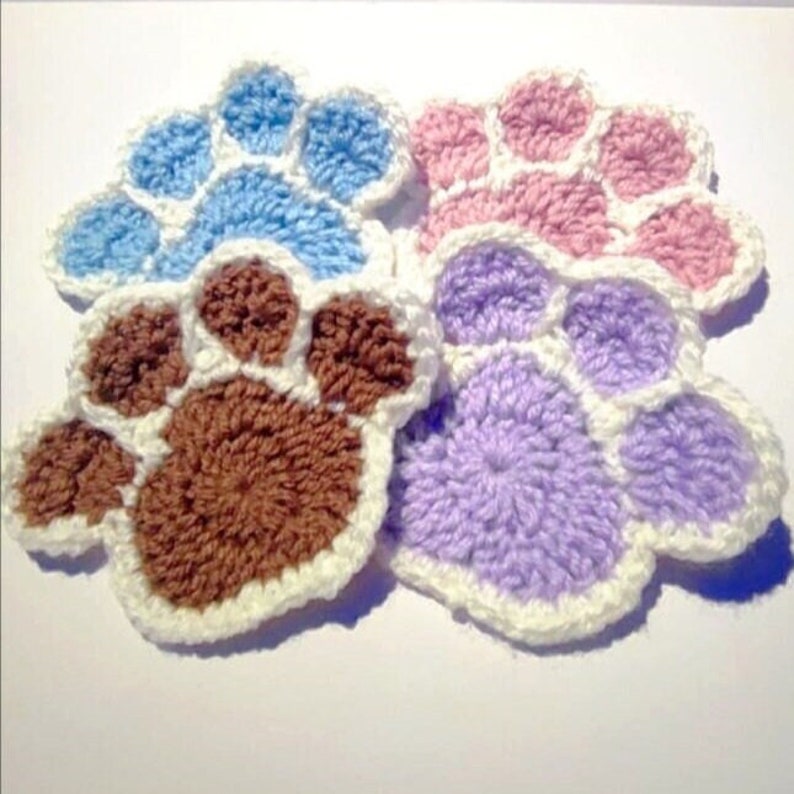 Paw Coaster, cat/dog paw coaster home decor image 1