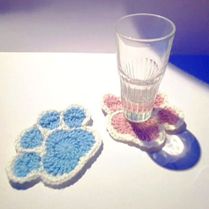 Paw Coaster, cat/dog paw coaster home decor image 2