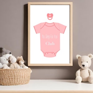 Baby Poster - "Kein Schlaf-für-dich-klub"