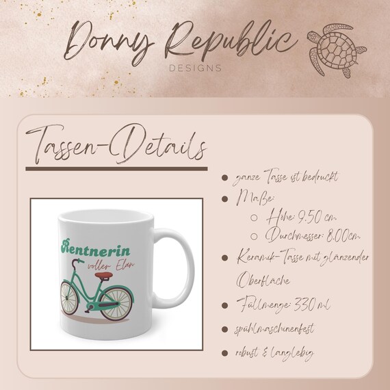Rentnerin Tasse 2025 - Lustiges Abschiedsgeschenk Für Frauen, Mama, Oma Oder Kollegin Zur Rente