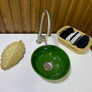 Handmade Ceramic Sink-Bathroom Ceramic Sink-Moroccan Basin-Hand Painted Ceramic Sink-Vanity-Kitchen Tub-Pottery Bathroom Sink-Clay Bowl