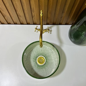 Handmade Ceramic Sink-Bathroom Ceramic Sink-Moroccan Basin-Hand Painted Ceramic Sink-Vanity-Kitchen Tub-Pottery Bathroom Sink-Clay Bowl