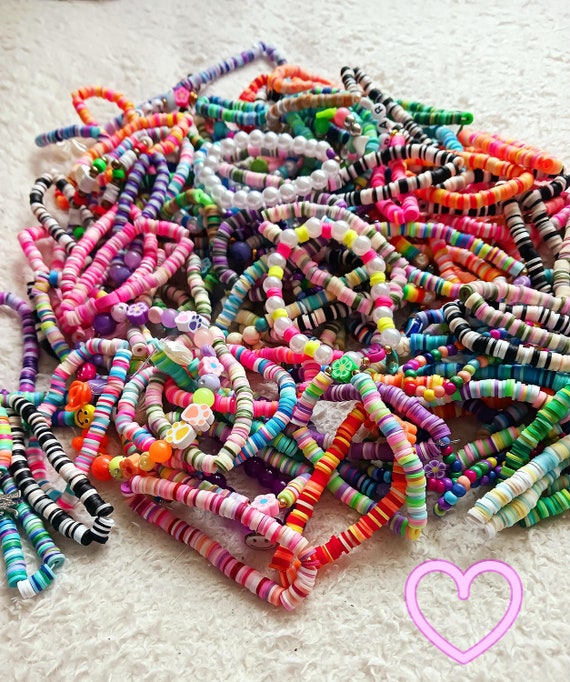 Mystery Bracelet Bag, Surprise Bag of Clay Bead Bracelets, Random