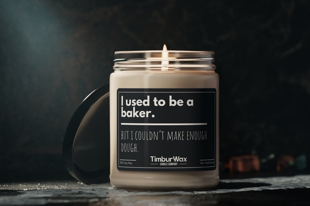 Baker Joke Funny Candle, Dad Jokes, Gifts for Him Her, Gifts for Dad