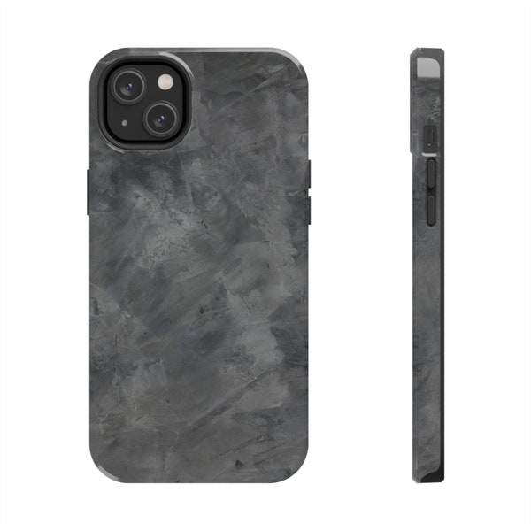 Shadow Black Marble iPhone Case