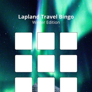 Lapland Travel Bingo Cards