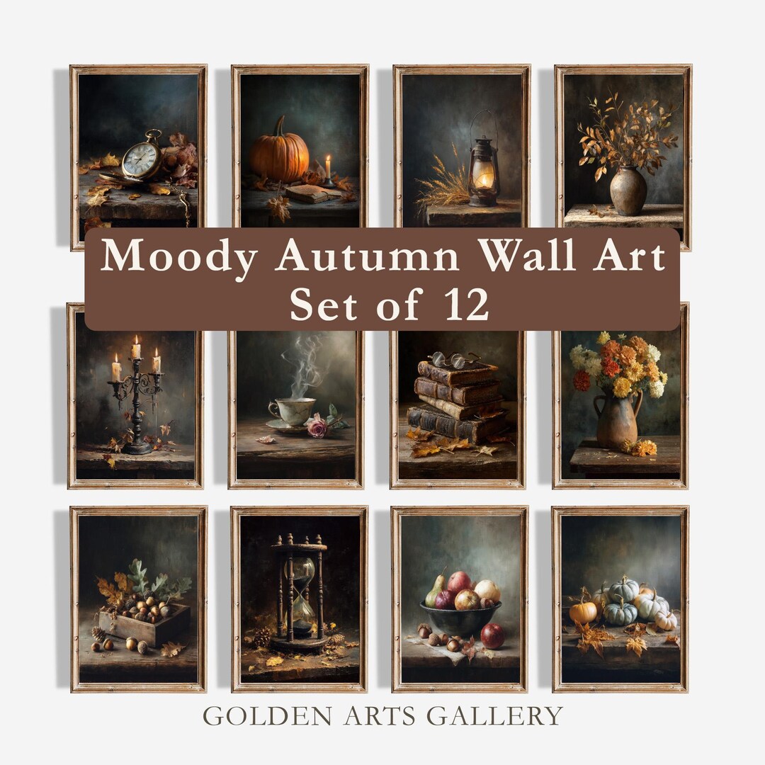 Vintage Autumn Prints: Rustic Fall Gallery Wall Art (digital Download ...