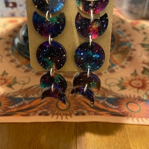 moon phase earrings