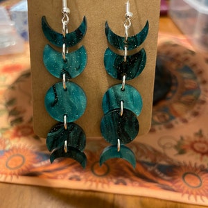 moon phase earrings