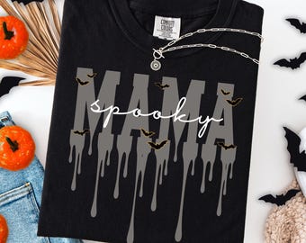 Spooky Mama Shirt Mom Halloween Shirt Halloween Comfort Colors Mom Shirt Halloween Shirt Gift Halloween Mama Shirt Spooky Halloween Mama Tee