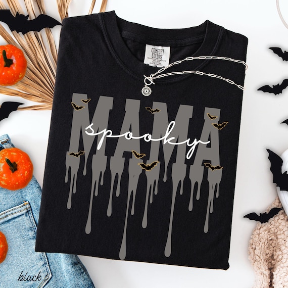 Spooky Mama Shirt Mom Halloween Shirt Halloween Comfort Colors Mom Shirt Halloween Shirt Gift Halloween Mama Shirt Spooky Halloween Mama Tee