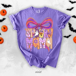Spooky Mama Shirt Mom Halloween Shirt Halloween Comfort Colors Mom Shirt Halloween Shirt Gift Halloween Mama Shirt Spooky Halloween Mama Tee afbeelding 3