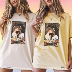 Lesbian inter racial Pride Tarot Card Shirt And they were roommates Tee Historians would call lesbian girlfriend gift lgbtq queer Tee GGC323