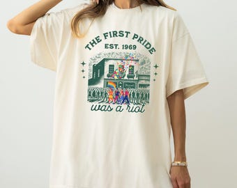 The first Pride Was a Riot Shirt, EST 1969, Pride month, Gay pride shirt, Lesbian pride, Bi pride, Equality shirt, Subtle pride shirt, Ally