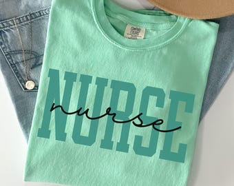 Chemise d'infirmière couleurs confort Tshirt d'infirmière T-shirt d'infirmière autorisée Cadeau de remise des diplômes d'infirmière Chemise de la semaine d'infirmière Cadeau d'appréciation d'infirmière pour les chemises de groupe d'infirmières