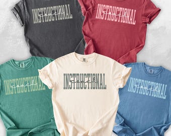Instructional Coach Shirt Comfort colors Instructional Coach Gift Instructional Specialist TShirt Teacher T-Shirt Instructional Coaching Tee