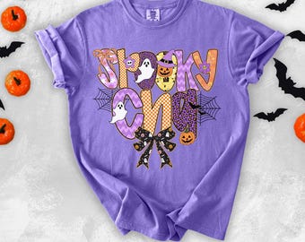 Halloween CNA Nurse Shirt Comfort Colors Cna Nurse Tshirt Spooky Nurse Tee  Fall Nurse T-Shirt Coquette Bow Certified Nursing Assistant Tee