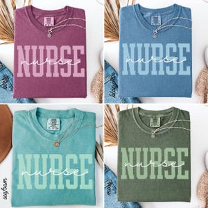 Chemise d'infirmière diplômée Chemise d'infirmière T-shirt d'infirmière Chemise d'infirmière autorisée Chemise d'école d'infirmières Cadeau d'infirmière Couleurs de confort T-shirt d'infirmière T-shirt d'infirmière cadeau image 10