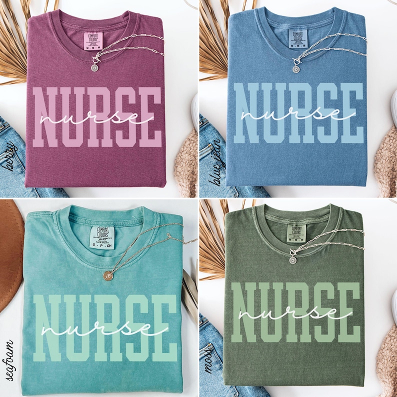 Chemise d'infirmière diplômée Chemise d'infirmière T-shirt d'infirmière Chemise d'infirmière autorisée Chemise d'école d'infirmières Cadeau d'infirmière Couleurs de confort T-shirt d'infirmière T-shirt d'infirmière cadeau image 10