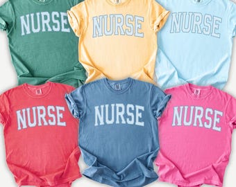 Nurse Comfort Colors Shirt, Registered Nurse Shirt, RN Nurse Tee, Cute Nurse T Shirt, Nurse Gift, Comfort Color Nurse Shirt