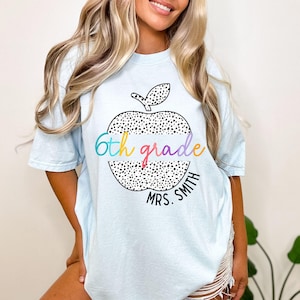 Comfort Colors® Custom Third Grade Teacher Shirt, Personalized Third Grade Shirt, Gift For Teacher,3rd Grade Teacher Team Shirt,Teacher Gift