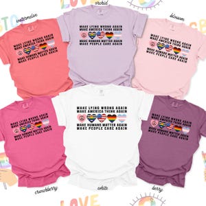 Sarcastic Political Comfort colors Shirt Make lying wrong again human right shirt funny political humor Tee gifts for activist friend GGC214