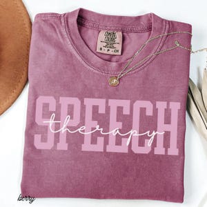 Speech Therapy Shirt SLP Comfort Colors Shirt SLPA Gift For Speech Therapist Group Shirt Speech Language Pathologist Speech Pathologist Tee image 9