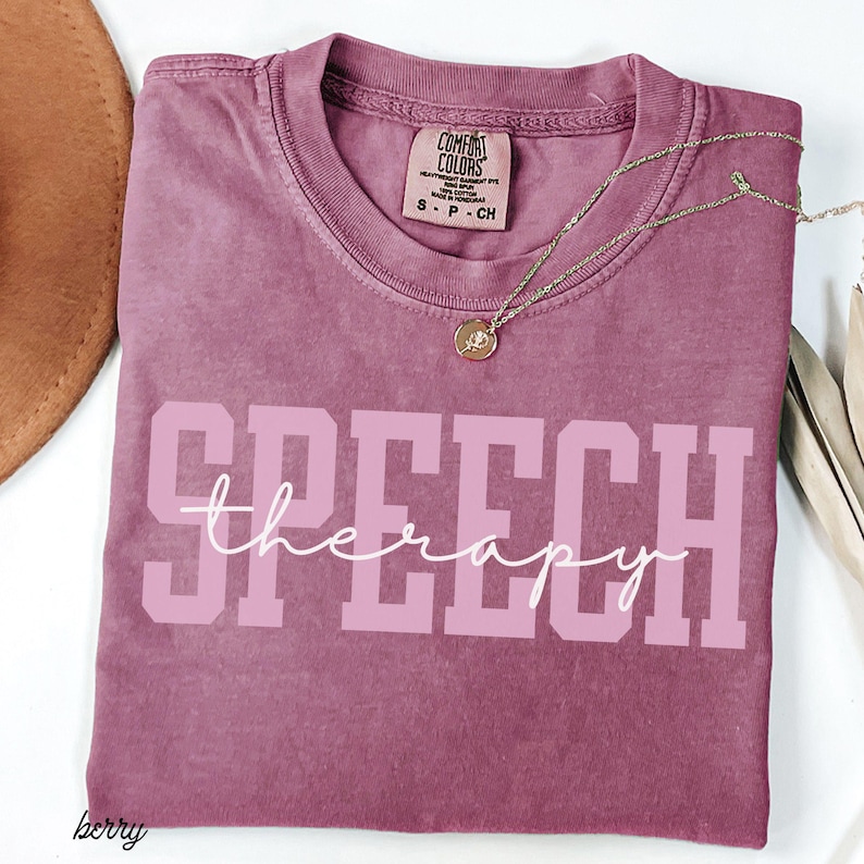 Speech Therapy Shirt SLP Comfort Colors Shirt SLPA Gift For Speech Therapist Group Shirt Speech Language Pathologist Speech Pathologist Tee image 9