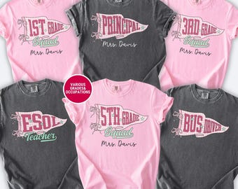 Comfort Colors School Staff Shirt, Back to School Lunch Lady TeamT-Shirts, First Day of School Cafeteria Crew Shirt, Assistant Principal Tee