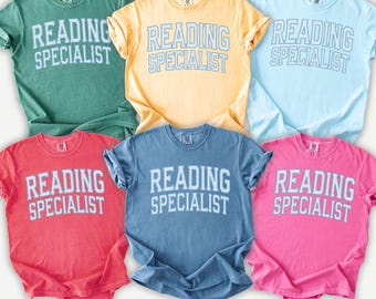 Reading Specialist Shirt, Reading Specialist Teacher Shirt, Literacy Specialist Shirt, Reading Teacher Tee, Teacher Gift