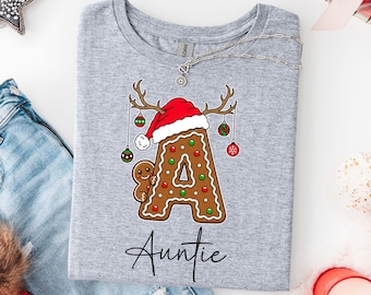 Christmas Monogram, Monogram Shirt, Monogram Name Shirt, Monogram Xmas Shirt, Family Name Xmas Tee, Christmas Family Monogram Shirt
