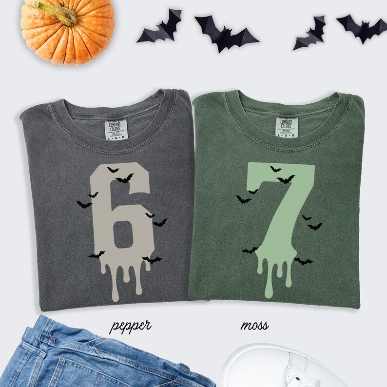 6 7 Shirts Comfort colors Shirt Couples Halloween Funny Matching Shirt Trendy Tiktok Halloween Costume Shirt 67 Trend Six Seven Meme Pumpkin image 10