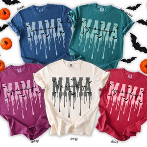 Chemise de maman effrayante Chemise d'Halloween pour maman Couleurs confort d'Halloween Chemise de maman pour maman Chemise d'Halloween cadeau Chemise de maman d'Halloween Tee-shirt de maman effrayant d'Halloween image 6