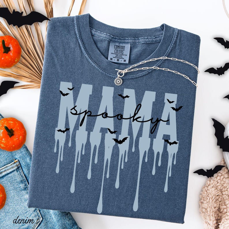 Chemise de maman effrayante Chemise d'Halloween pour maman Couleurs confort d'Halloween Chemise de maman pour maman Chemise d'Halloween cadeau Chemise de maman d'Halloween Tee-shirt de maman effrayant d'Halloween image 4