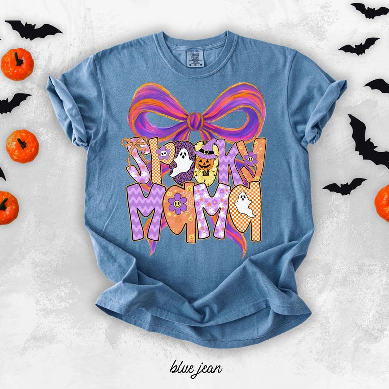 Spooky Mama Shirt Mom Halloween Shirt Halloween Comfort Colors Mom Shirt Halloween Shirt Gift Halloween Mama Shirt Spooky Halloween Mama Tee afbeelding 6