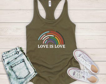 Love is Love Tank Top Pride Month Tank vintage fruity gay couple gifts lbgtq gift queer gay rights shirt lgbt pride tank Queer tank GGT019
