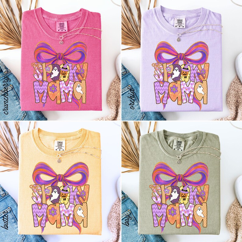 Spooky Mama Shirt Mom Halloween Shirt Halloween Comfort Colors Mom Shirt Halloween Shirt Gift Halloween Mama Shirt Spooky Halloween Mama Tee afbeelding 10