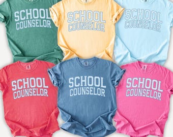 School Counselor Shirt, Comfort Colors School Counselor Tee, Mental Health Counselor Shirt, School Counseling Shirt, Counselor Gift